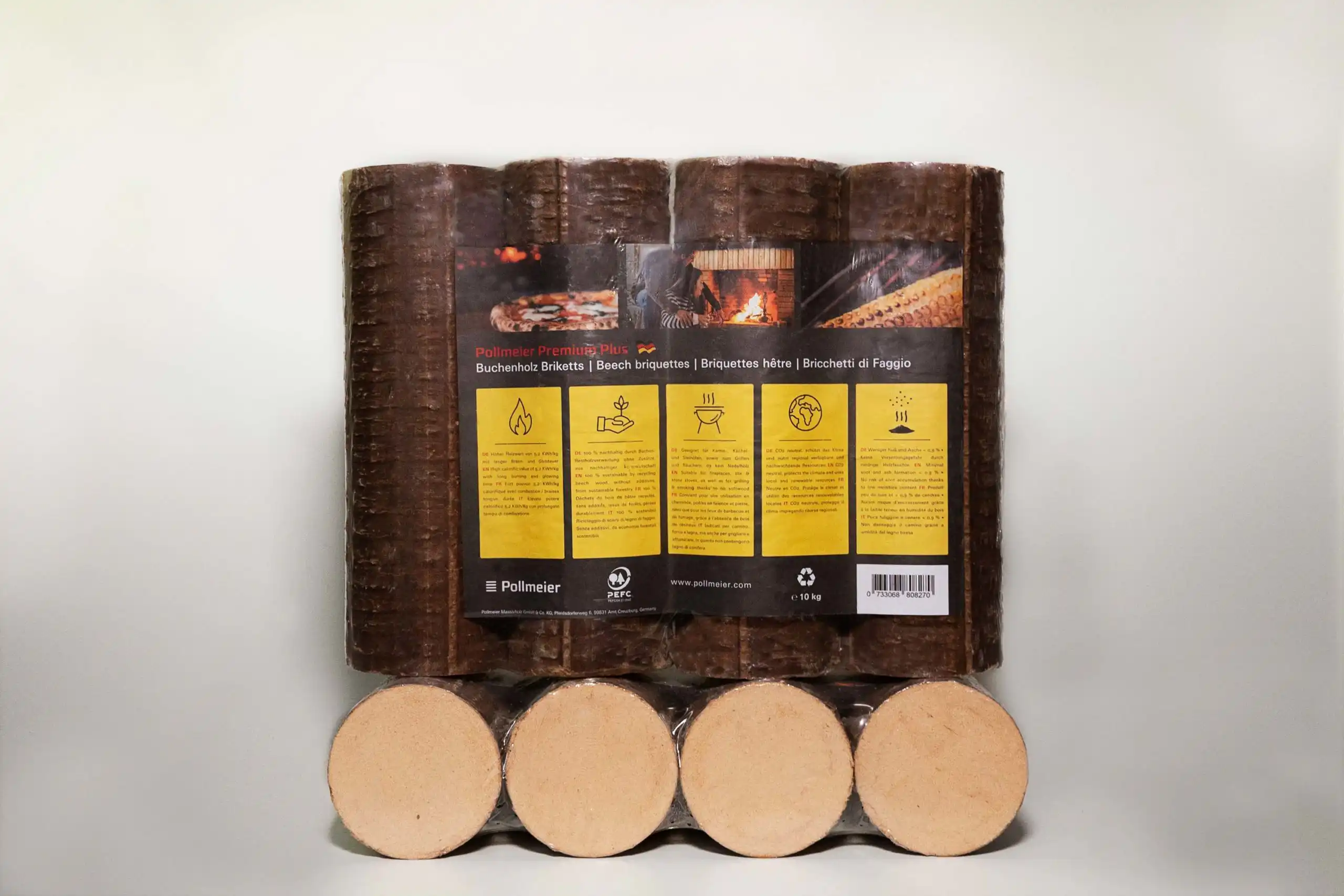 Pollmeier Premium Plus Buchenholzbriketts PEFC zertifiziert Palette 960 kg – Bild 3
