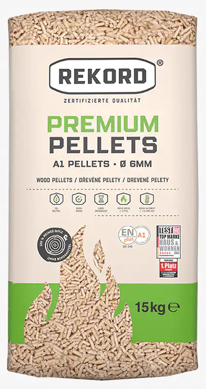 Rekord Pellets ENPlus A1 – Palette (66Sack) 990kg