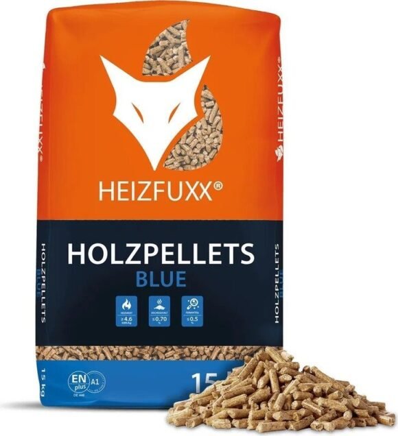 Heizfuxx Holzpellets “Blue” – 975 kg (65 x 15 kg Säcke) – Bild 3